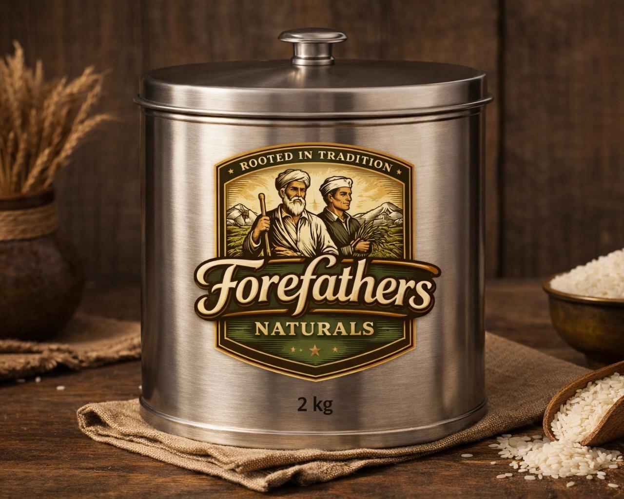 Forefathers Naturals premium rice drawstring bag